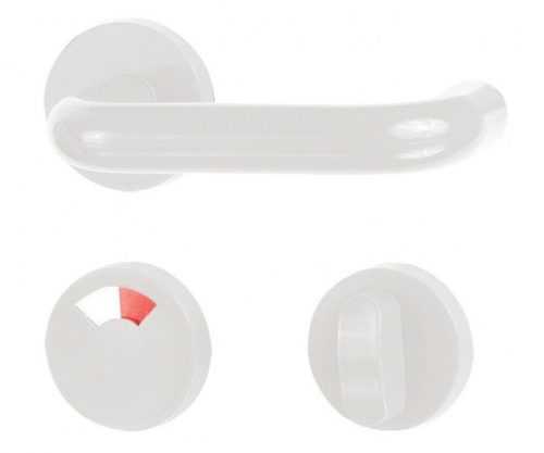 Holar H 02 rozetové dveřní kování WC - bílá