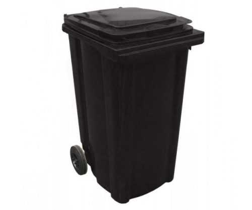 Popelnice plastová 240l s kolečky - černá