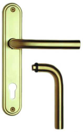 Rostex Orion štítové dveřní kování - klika-klika pro klíč 90mm Nerez mat