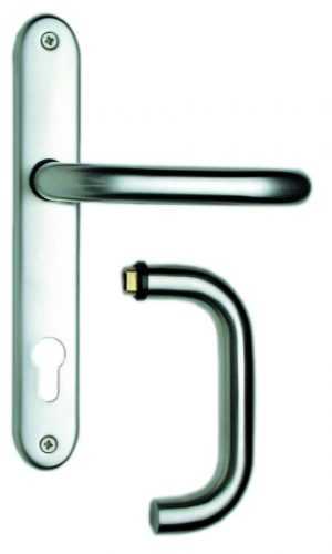 Rostex Soledo štítové dveřní kování - klika-klika pro klíč 90mm Nerez mat