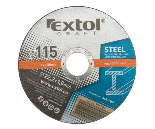 Kotouč na ocel řezný 5ks Extol Craft - 115x1