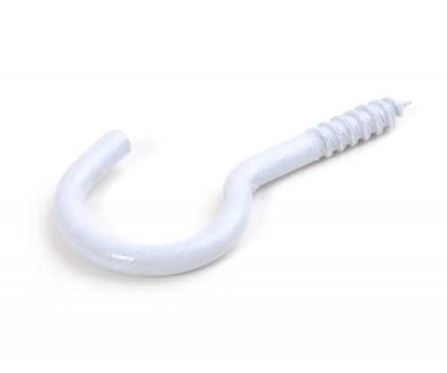 Hák s vrutem bílý lak - 40/3.1/13mm