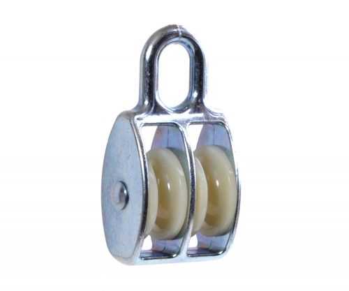 Kladka pevná dvojitá nylonová cívka - 8/30mm