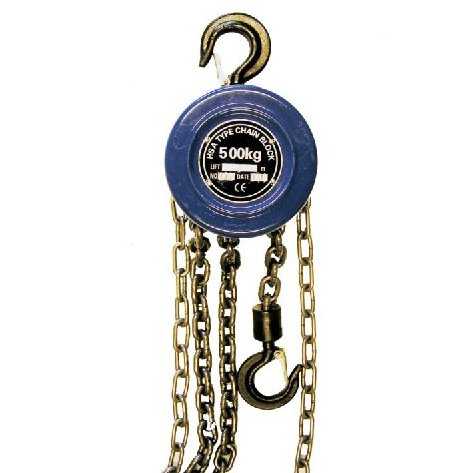 Kladkostroj zdvih 3m řetěz průměr 6 mm - 1.0t