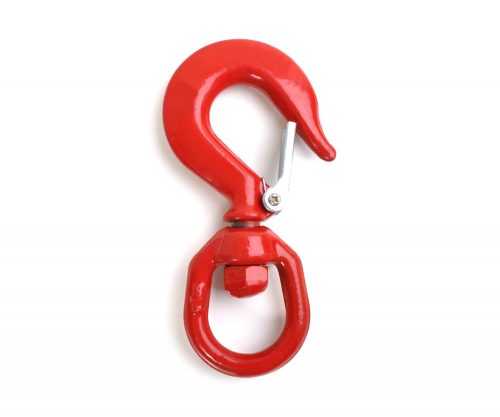 Hák s otočným okem pevnostní červený - 7t