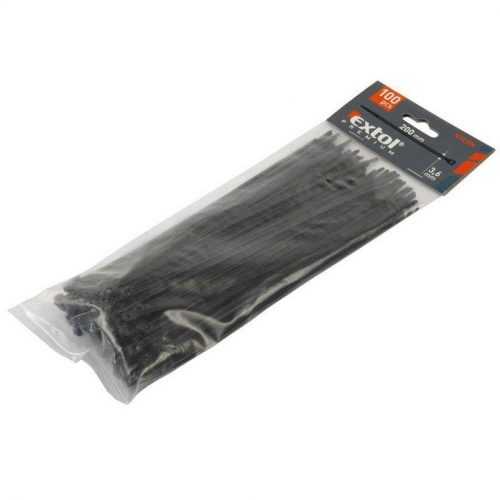 Páska stahovací černá balení - 300x4.8mm 100ks