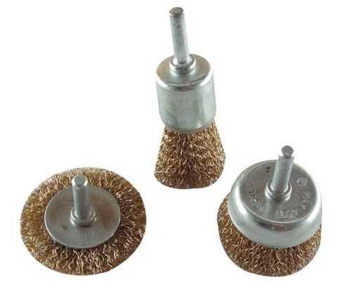 Kartáče rotační ocelové 3ks se stopkou Extol Craft 1832