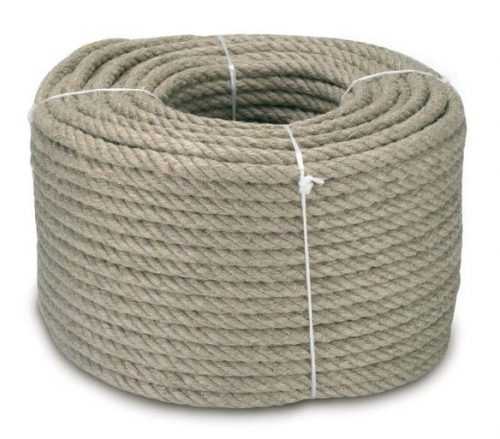 Lana a šňůry Juta/PP stáčená přírodní Lanex - 8mm