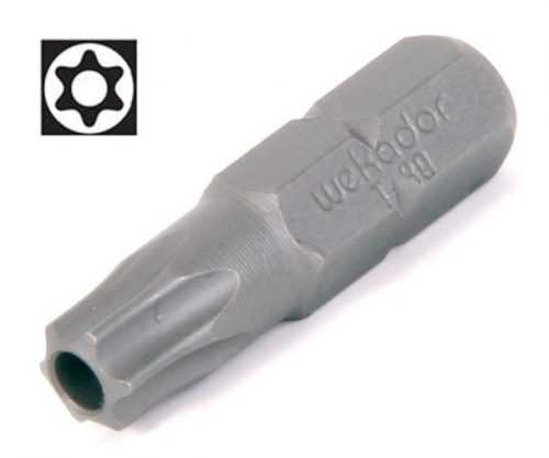 Bit Torx s vývrtem Wekador délky 25mm - Torx 40