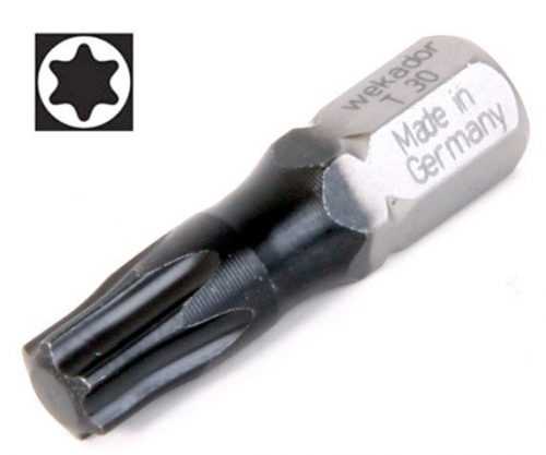 Bit Torx DLC torzní Wekador délky 25mm - Torx 30