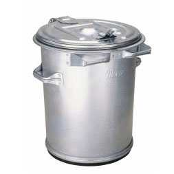 Popelnice plechová 70l zinkovaná Meva