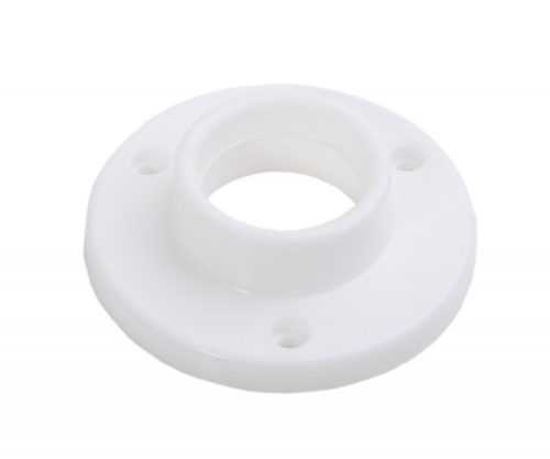 Držák šatních tyčí uzavřený - bílý