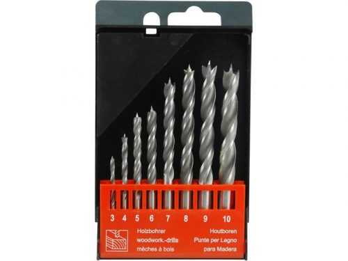 Sada vrtáků do dřeva 8ks 3-10mm Extol Premium 8801221