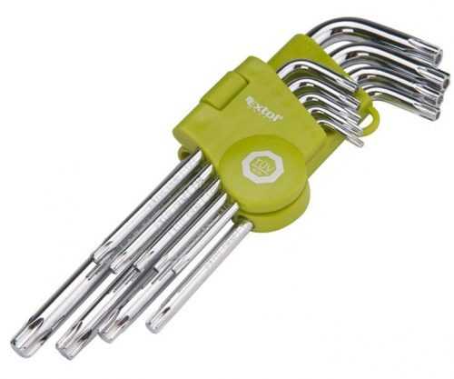Sada torx klíčů 9ks T10-T50 Extol Craft 66011