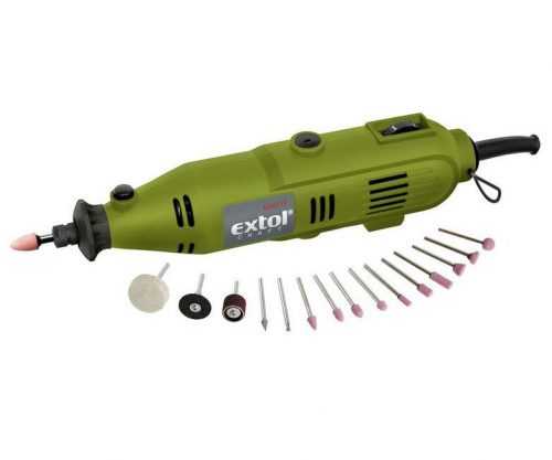 Extol Craft 404111 přímá bruska s přísl. 40ks 130W