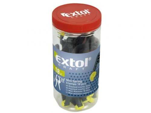 Svěrka plast 20/70mm sada 18ks Extol Craft 9691