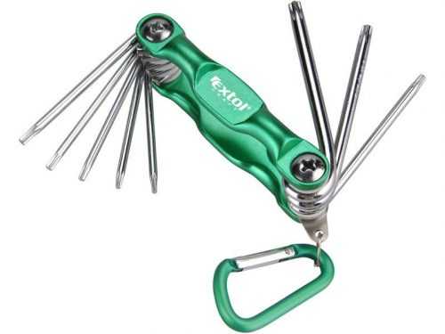 Extol Craft 66016 sada torx klíčů 8ks T6-T25 skládací