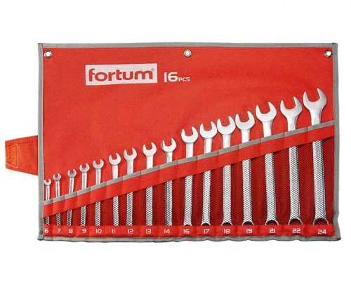 Sada očkoplochých klíčů 16ks 6-24mm Fortum 4730201