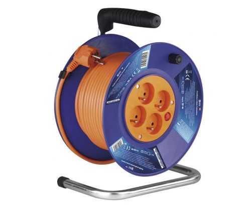 Šňůra prodlužovací na bubnu 4 zásuvky - 25m 3x1.5