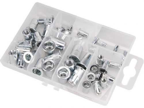 Sada nýtovacích matic 40ks M3-M8 ocel Fortum 4770681