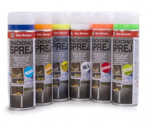 Sprej značkovací 500ml Den Braven - bílá