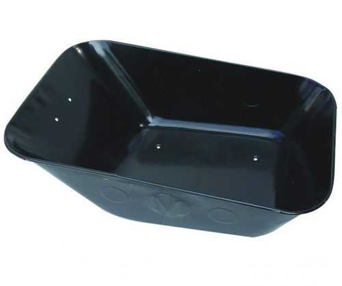 Korba ke kolečku 80l černá tažená