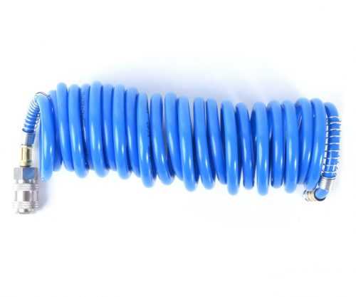 Hadice spirálová s rychlospojkami 15bar 6mm Extol Premium - 5 m