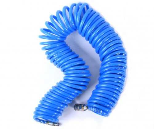 Hadice spirálová s rychlospojkami 15bar 6mm Extol Premium - 15 m