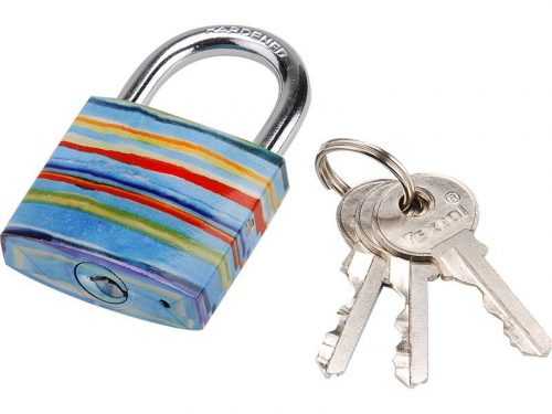 Zámek visací litinový stylový barevný Extol Craft 38mm