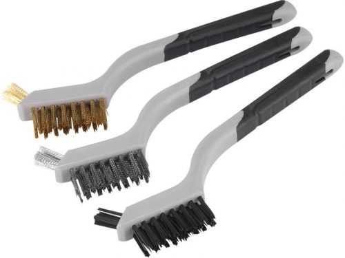 Sada malých drátěných kartáčů 3ks 180mm Extol Premium 8803901