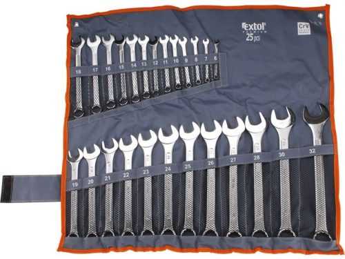 Sada očkoplochých klíčů 25ks 6-32mm Extol Premium 6334