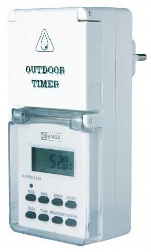 Venkovní digitální spínací zásuvka IP44