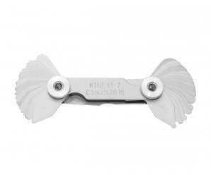 Měrky poloměrové 34ks 1-7mm 1140 Kinex