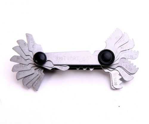 Měrky závitové Whitworth + metrické 58ks 1148 Kinex