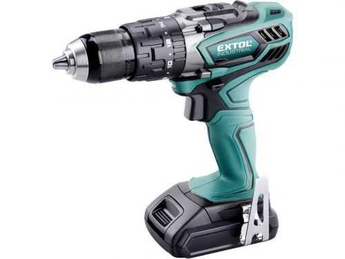 Extol Industrial 8791110 aku šroubovák příklepový 18V 2000mAh