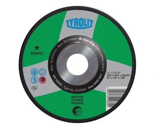 Kotouč brusný kámen/litina Tyrolit - 115x6.0mm