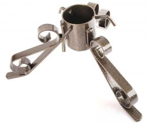 Stojánek na vánoční stromek kovový - zlatý