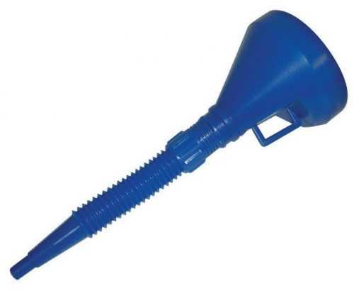 Trychtýř plastový se sítkem a hadicí 14cm