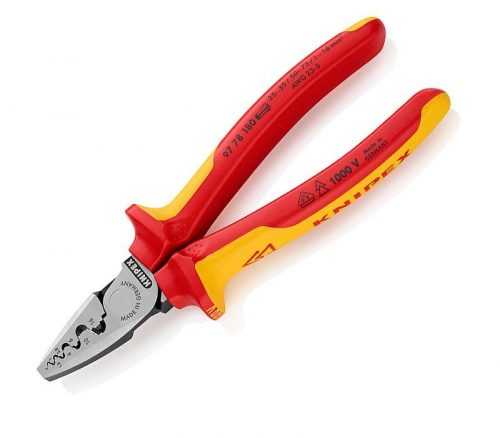 Kleště lisovací na koncové dutinky VDE Knipex 97 78 180