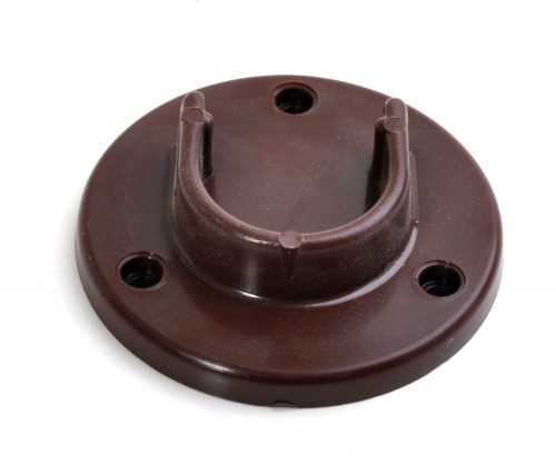 Držák šatních tyčí otevřený - hnědý