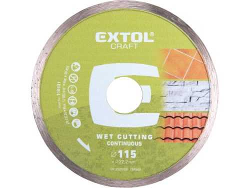 Diamantový kotouč celoobvodový Extol Craft - 115mm