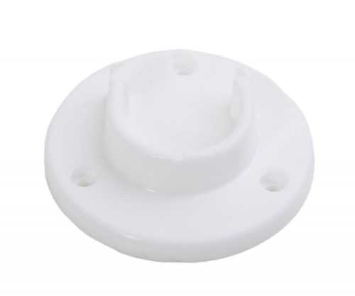 Držák šatních tyčí otevřený - bílý