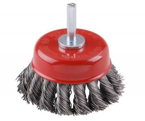 Rotační kartáč hrnkový s copy a stopkou 75mm Festa