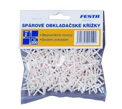 Kříže spárovací - 2mm/200ks