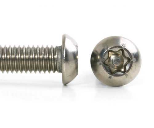Šroub button torx security nerez A2 ISO 7380 - M5x12
