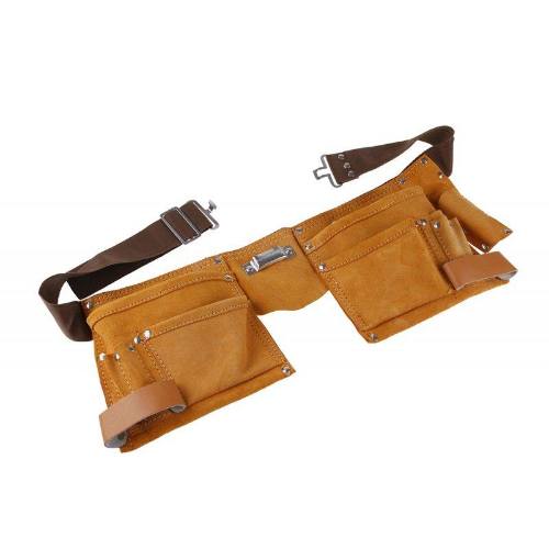 Pás nářaďový - kůže dvě kapsy Euronářadí