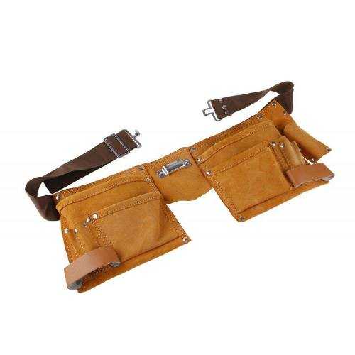 Pás nářaďový - kůže dvě kapsy Euronářadí