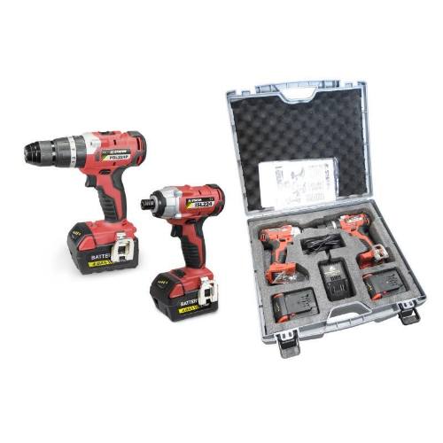 Set vrtačka aku PBL 224 P + utahovák rázový aku ISL 224