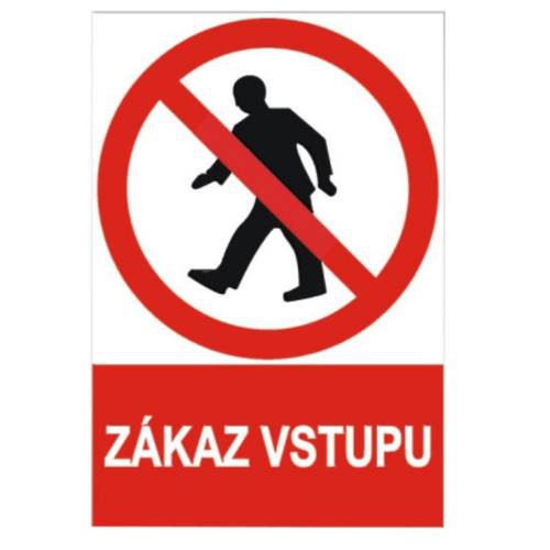 Tabulka bezpečnostní - plast A4 "Zákaz vstupu" Euronářadí
