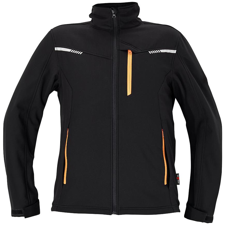 Bunda softshell Amer černá S Cerva